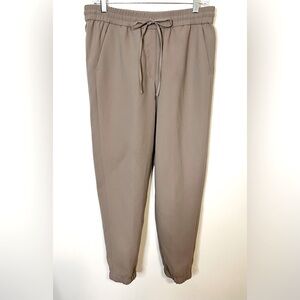 J. Crew Factory NWT Jogger Pants Tan Lightweight Elastic Drawstring Wais…